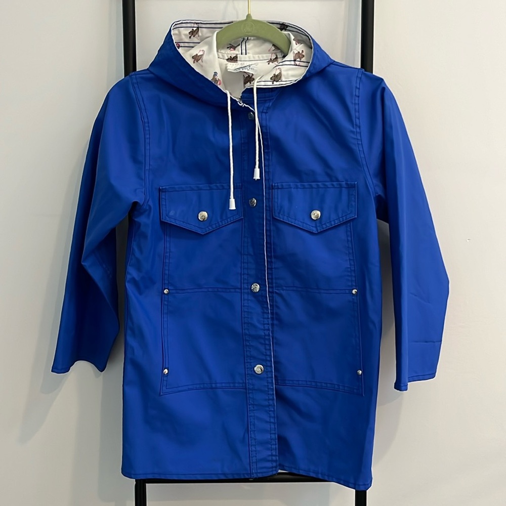 Rare Vintage The Eagle’s Eye Blue Bears Hoodie Raincoat Kids Size S / 7-8 /